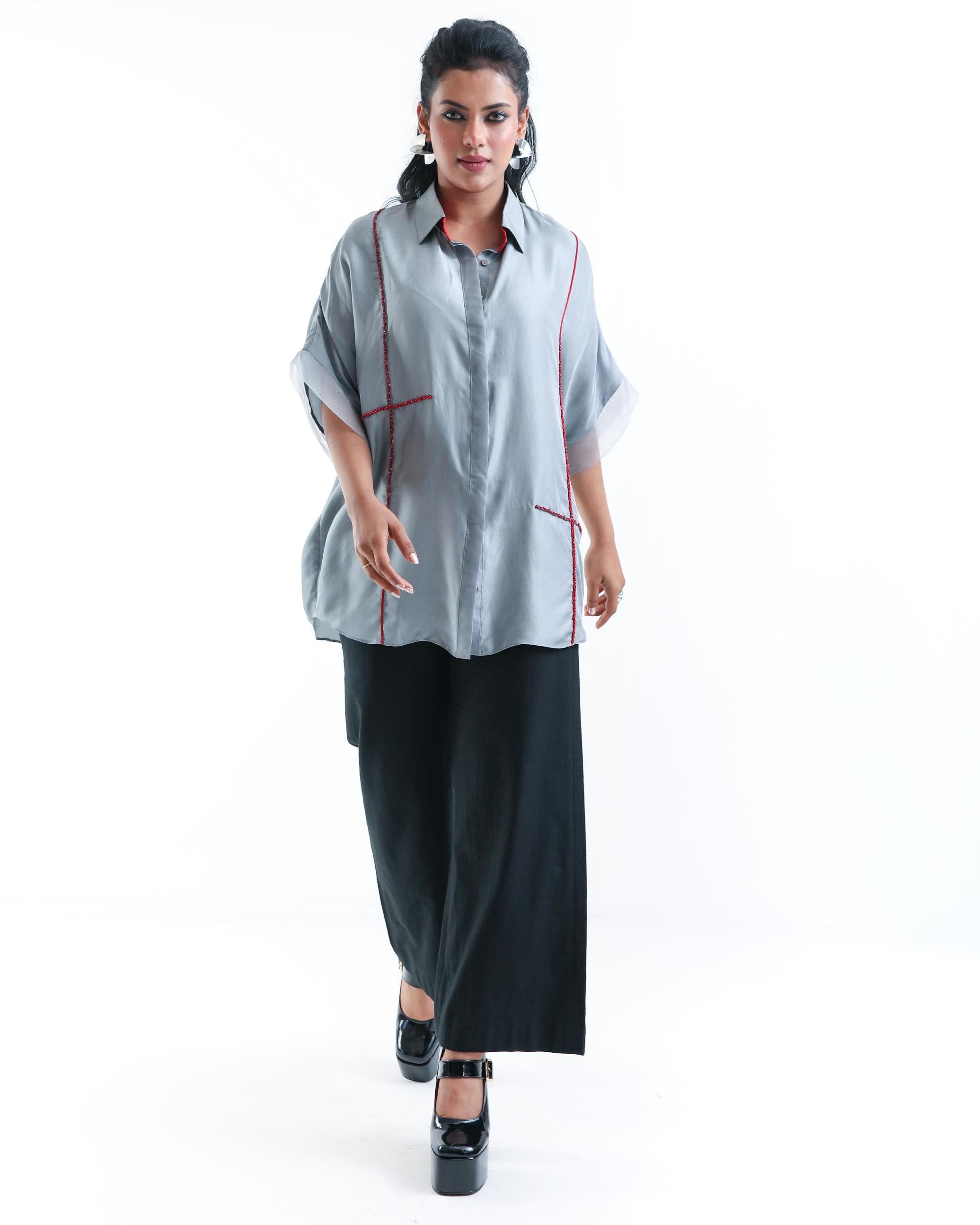 Nymph Blue Grid Shirt