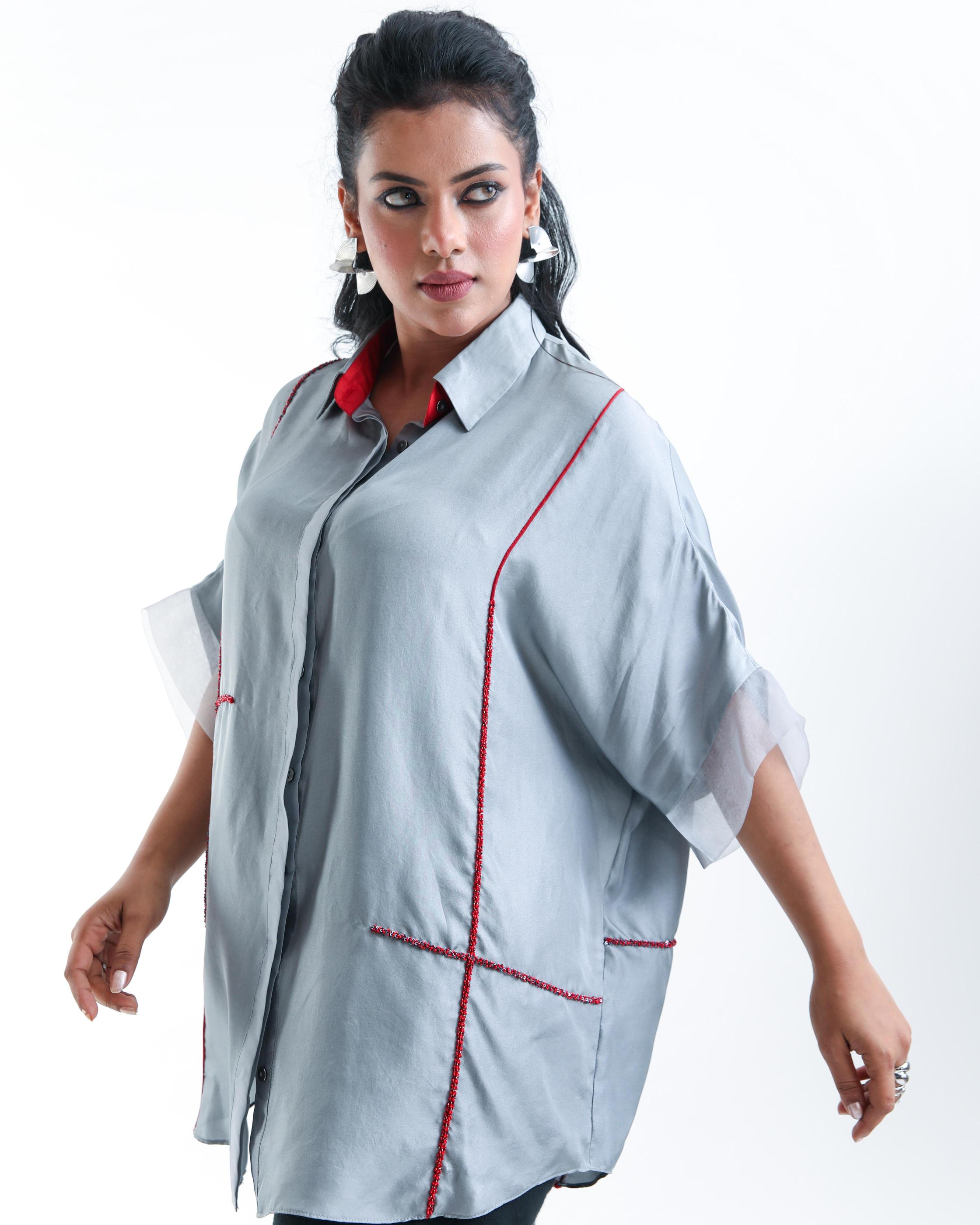 Nymph Blue Grid Shirt