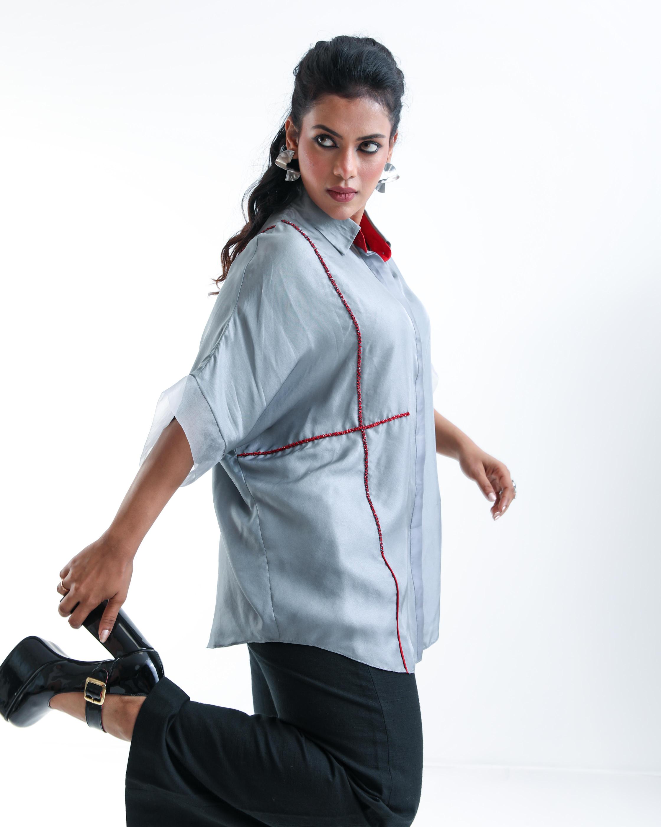 Nymph Blue Grid Shirt