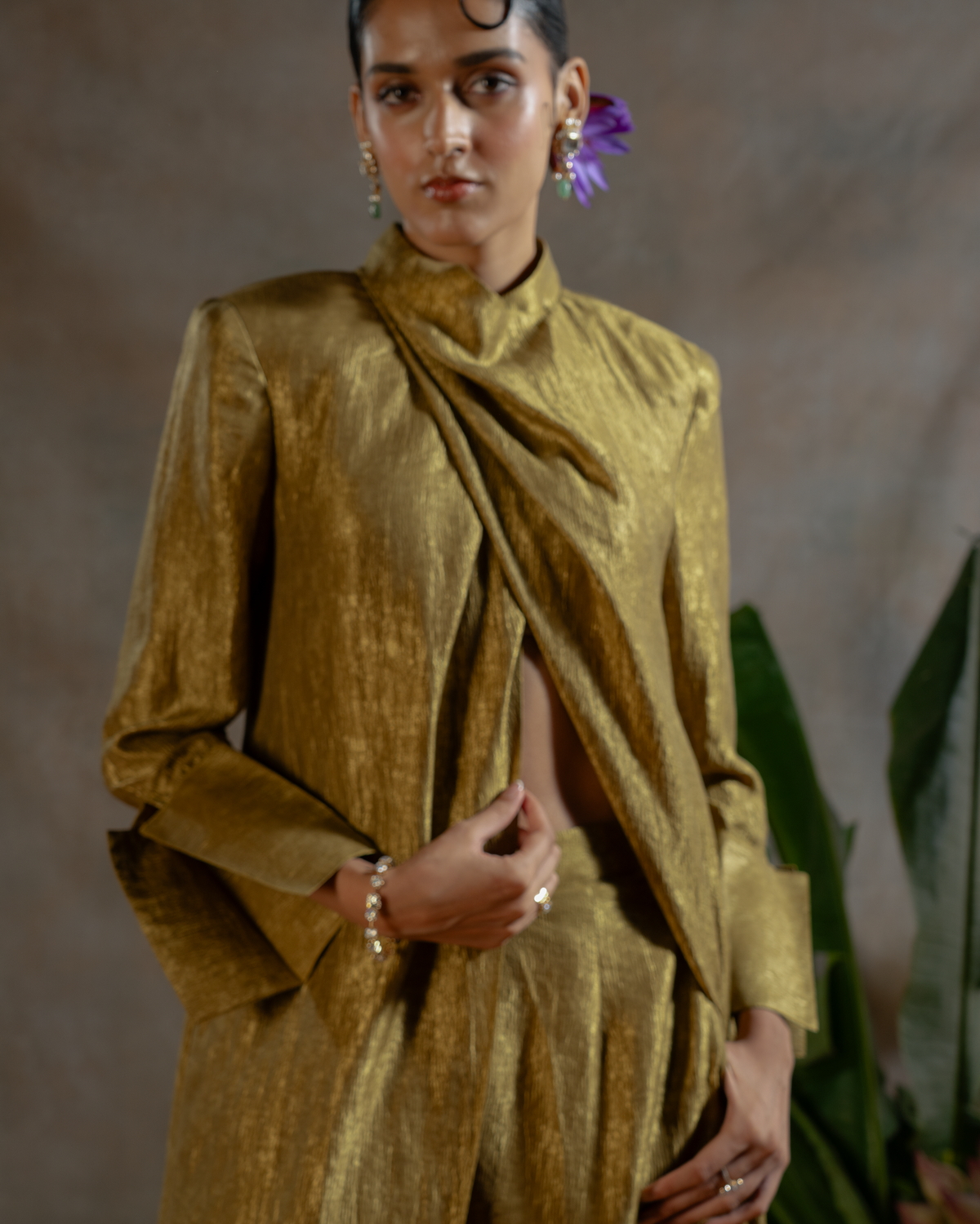 GOLDEN DUBAI LONG TOP