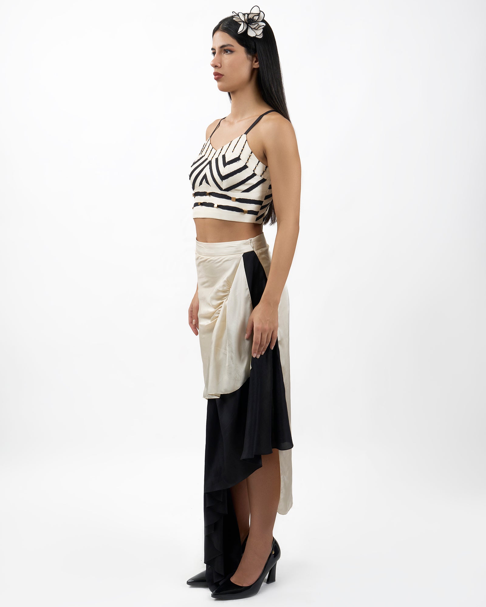 Ivory Drape Skirt