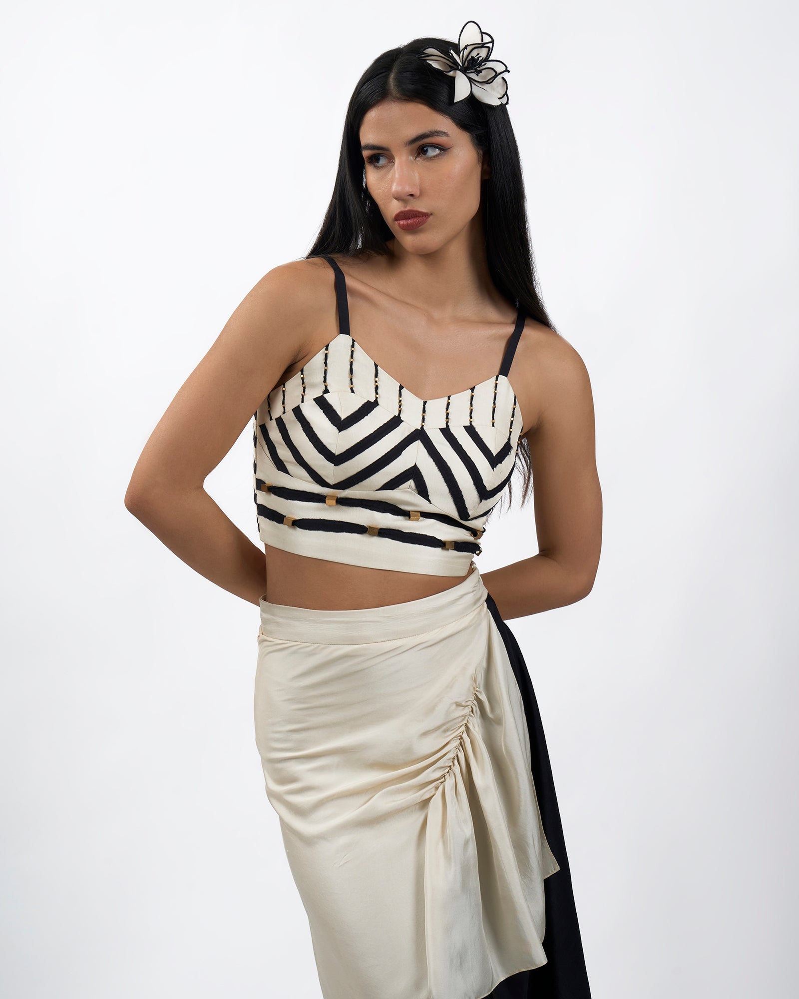 Ivory Drape Skirt