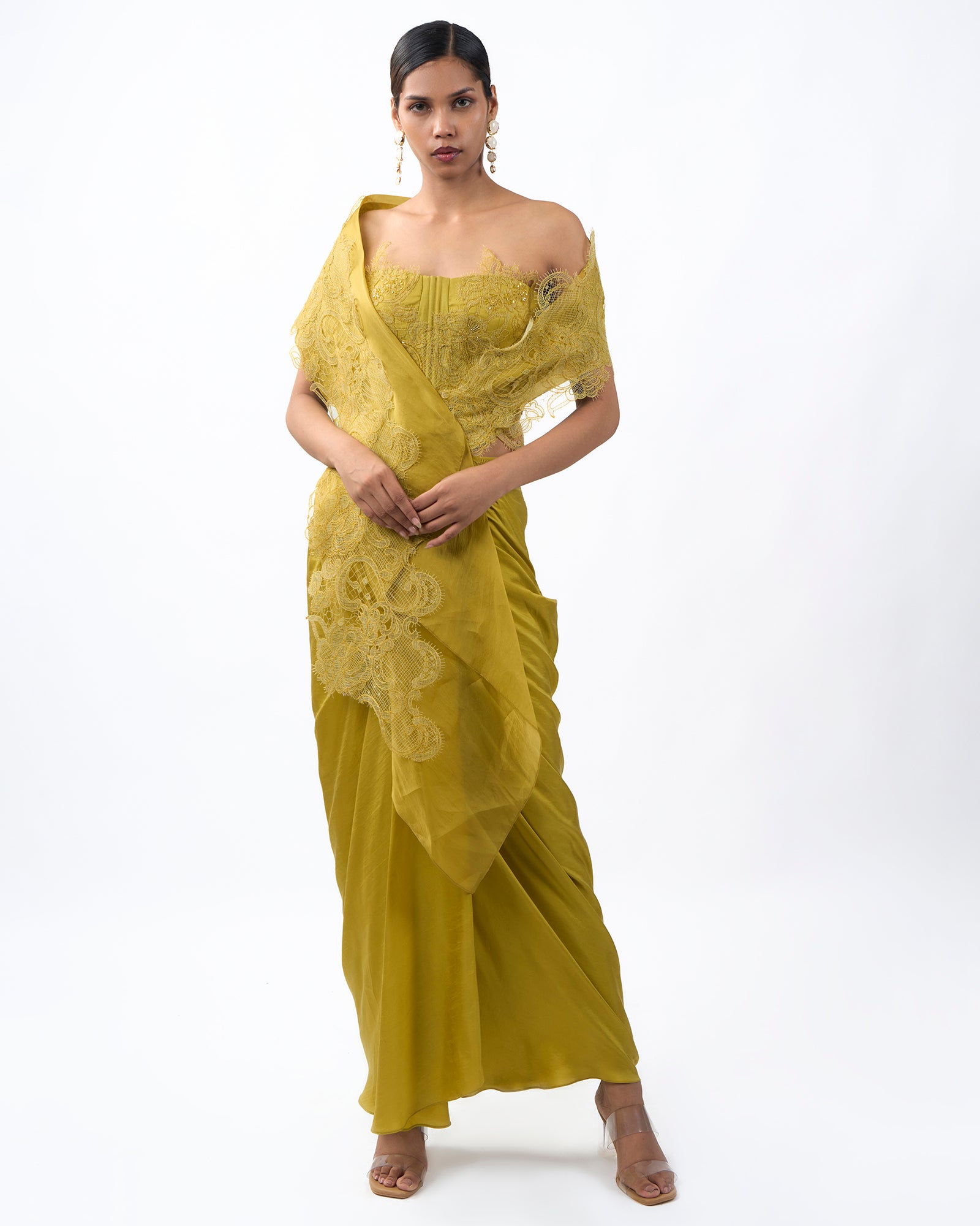 Golden Silk Saree