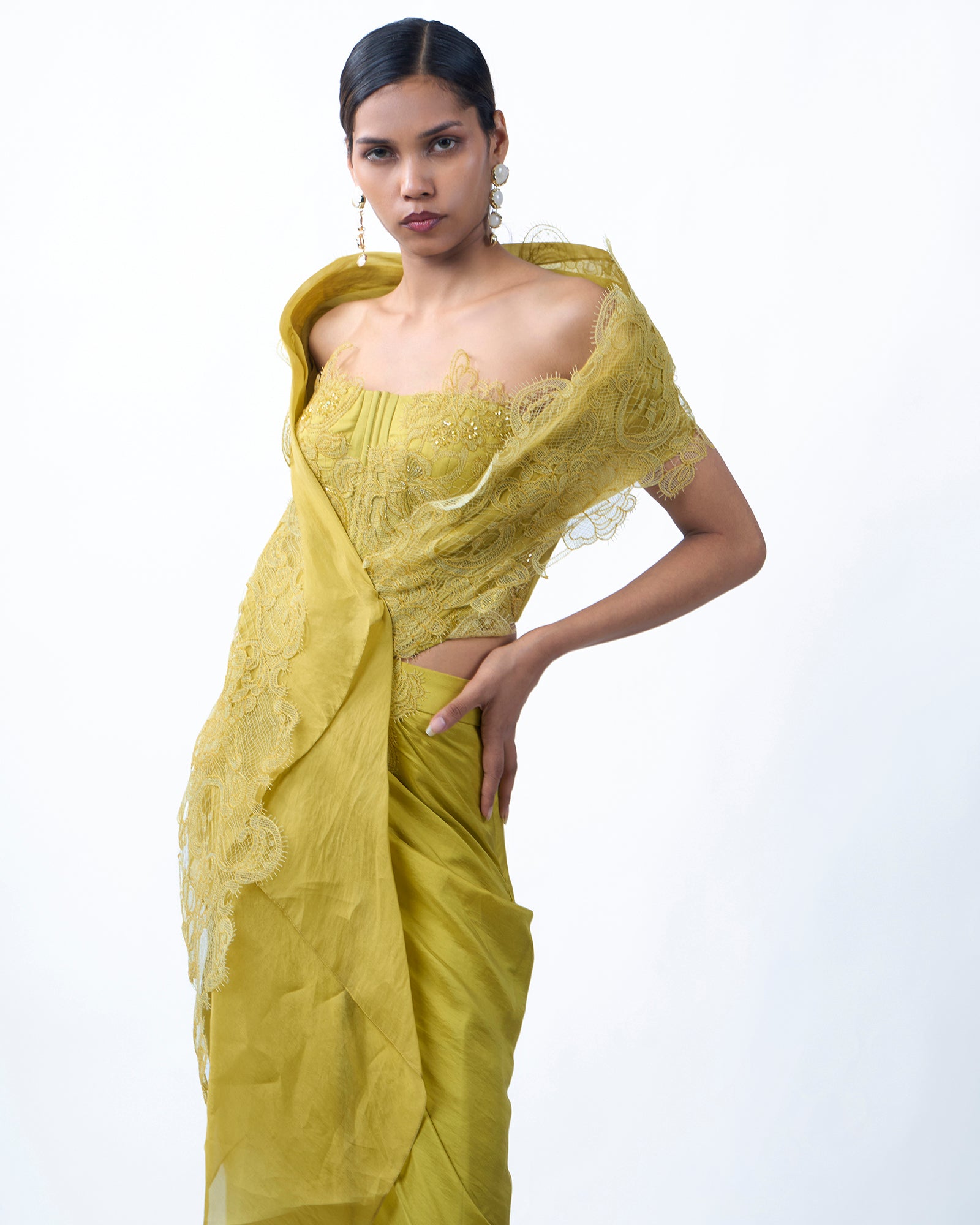 Golden Silk Saree