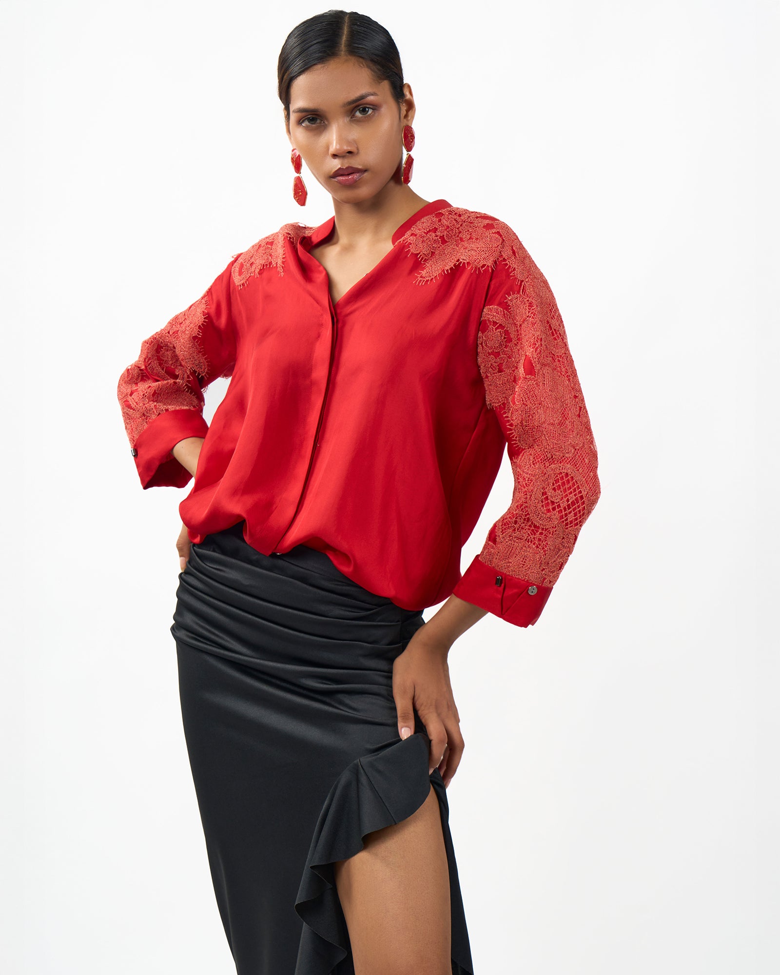 Scarlet lace Shirt