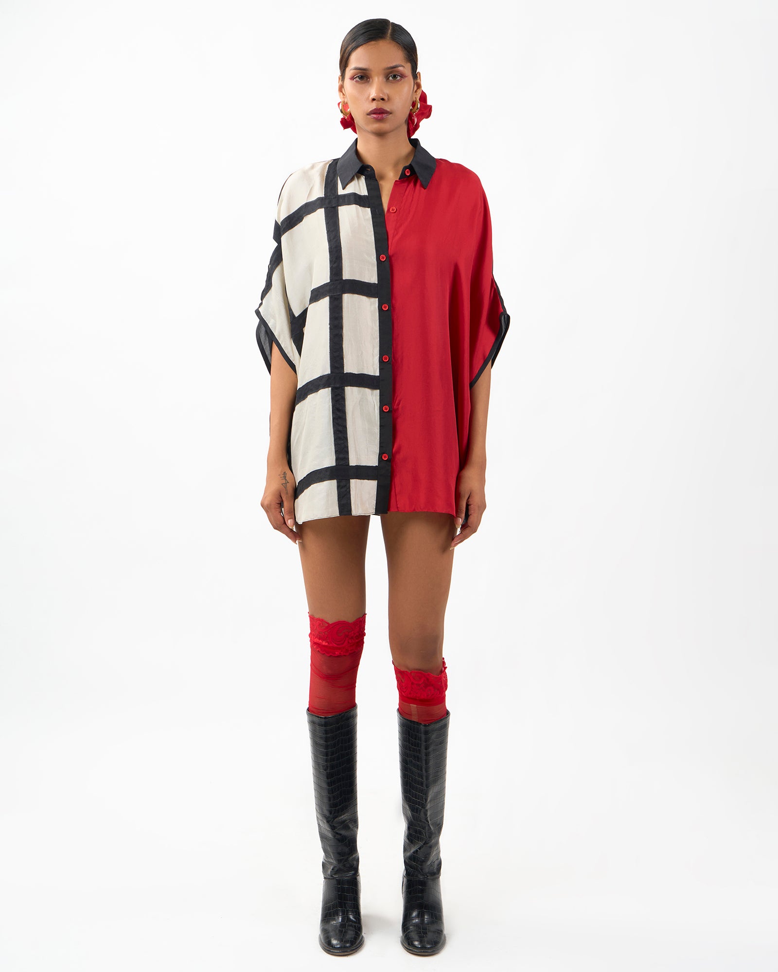 Scarlet night check Shirt