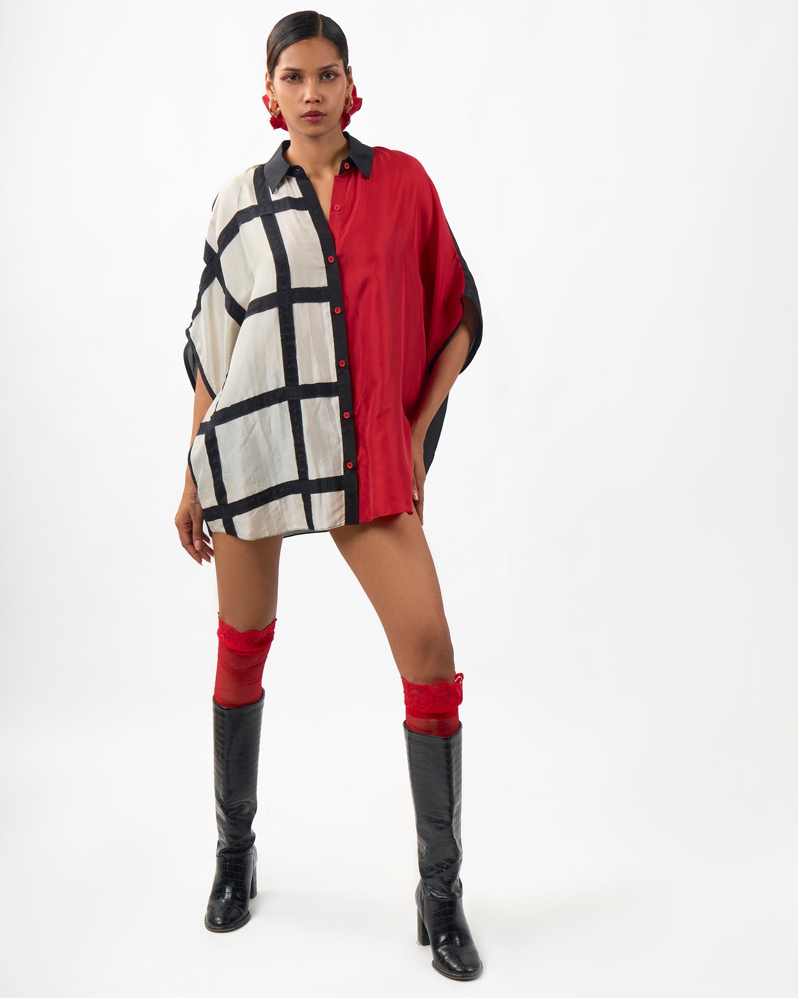 Scarlet night check Shirt