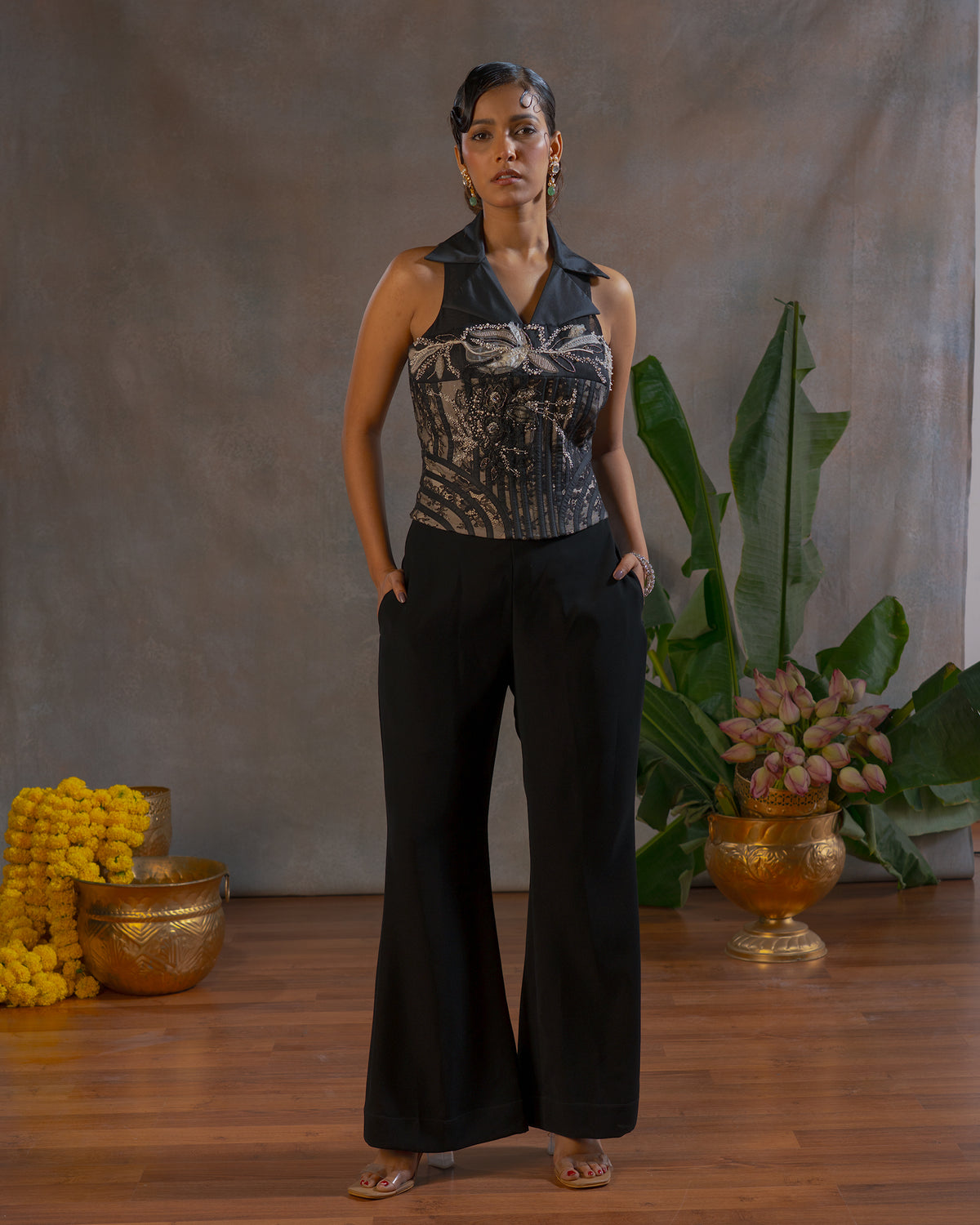 BLACK CHARCOAL PANTS