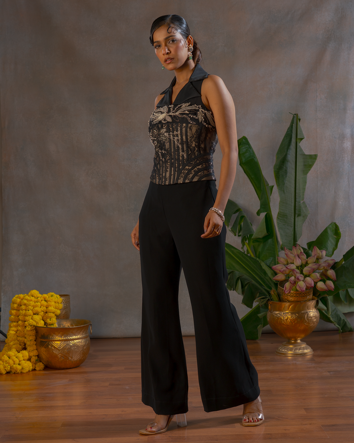 BLACK CHARCOAL PANTS