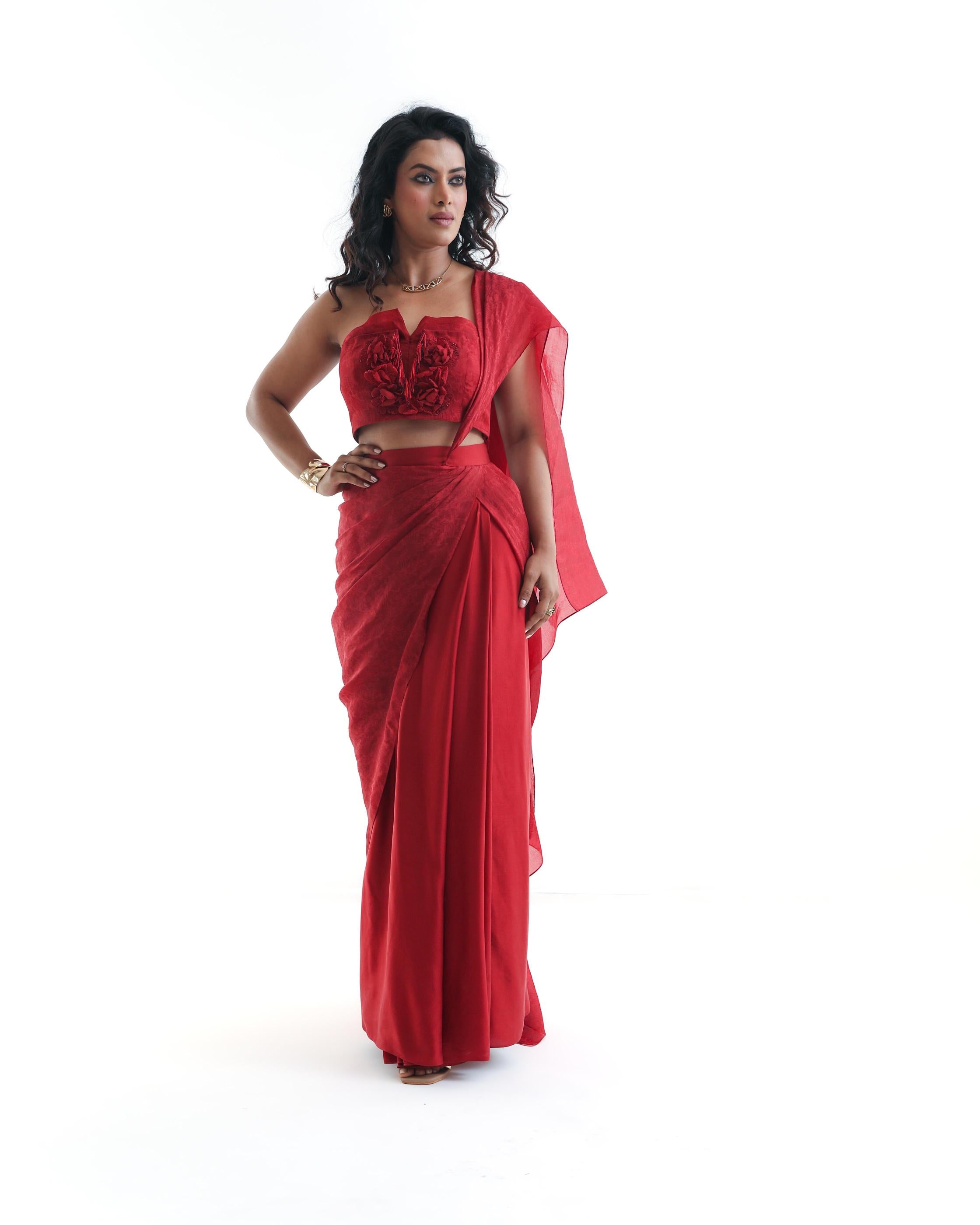 Scarlet Rose Saree