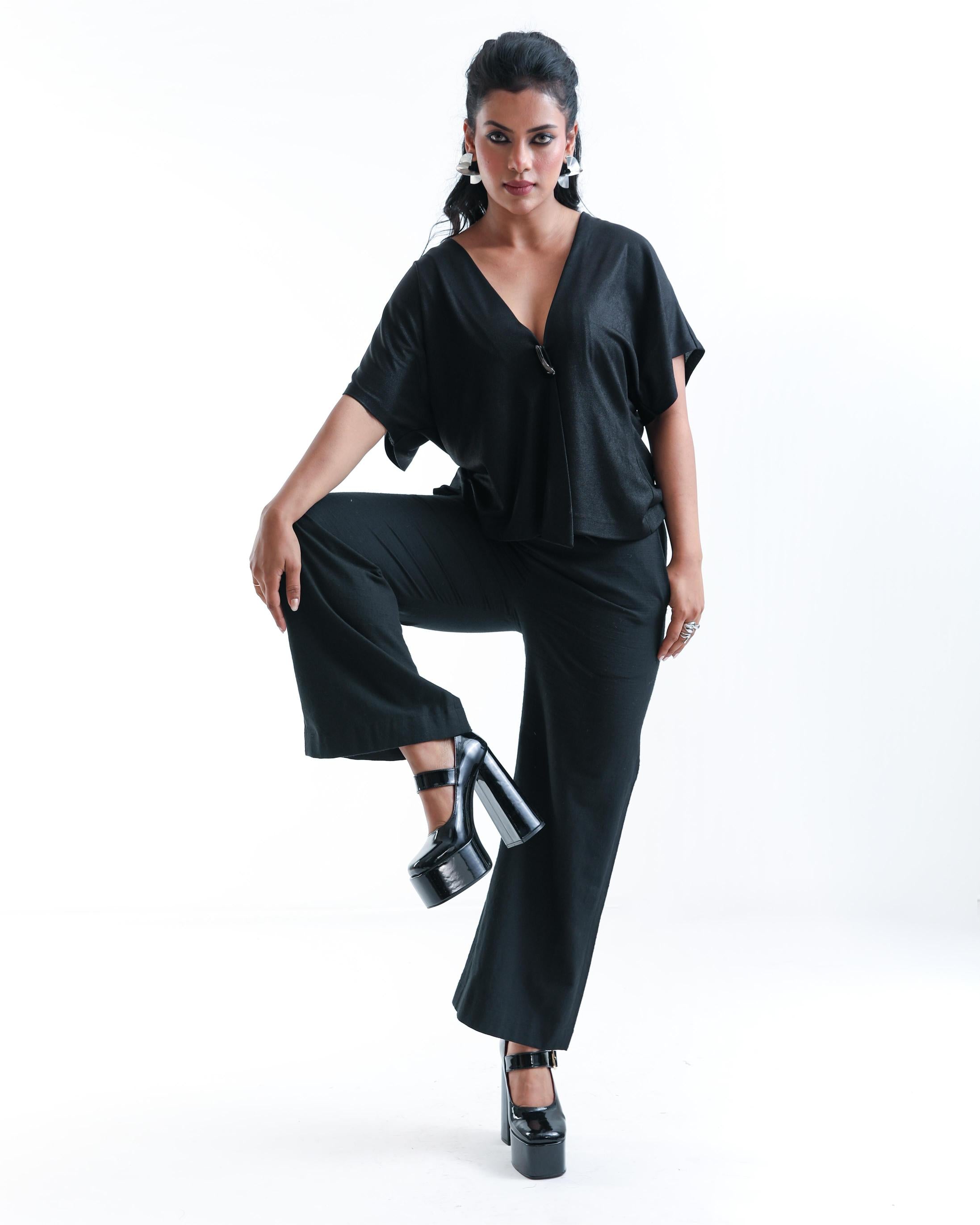 Black Haze Kimono Top