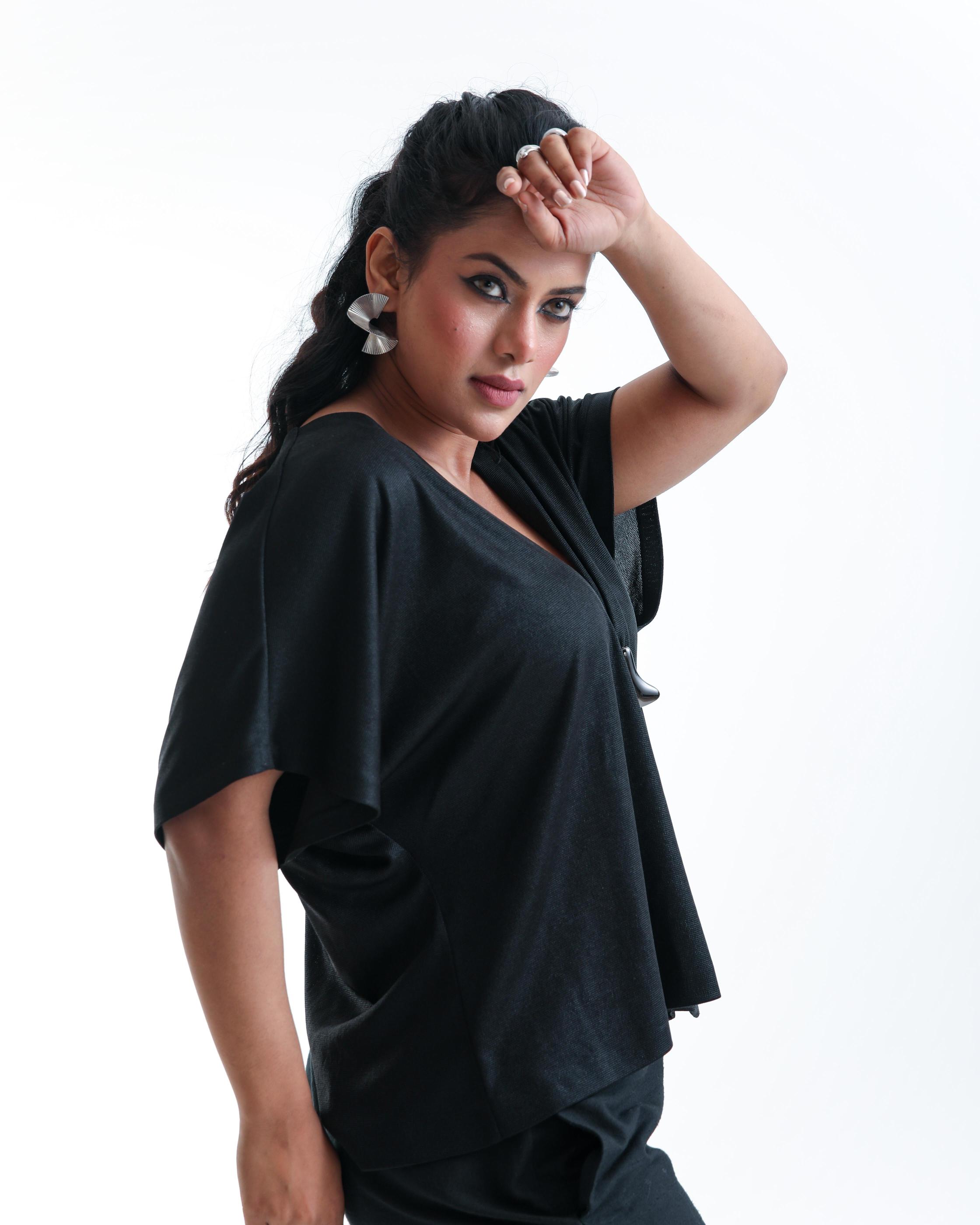 Black Haze Kimono Top