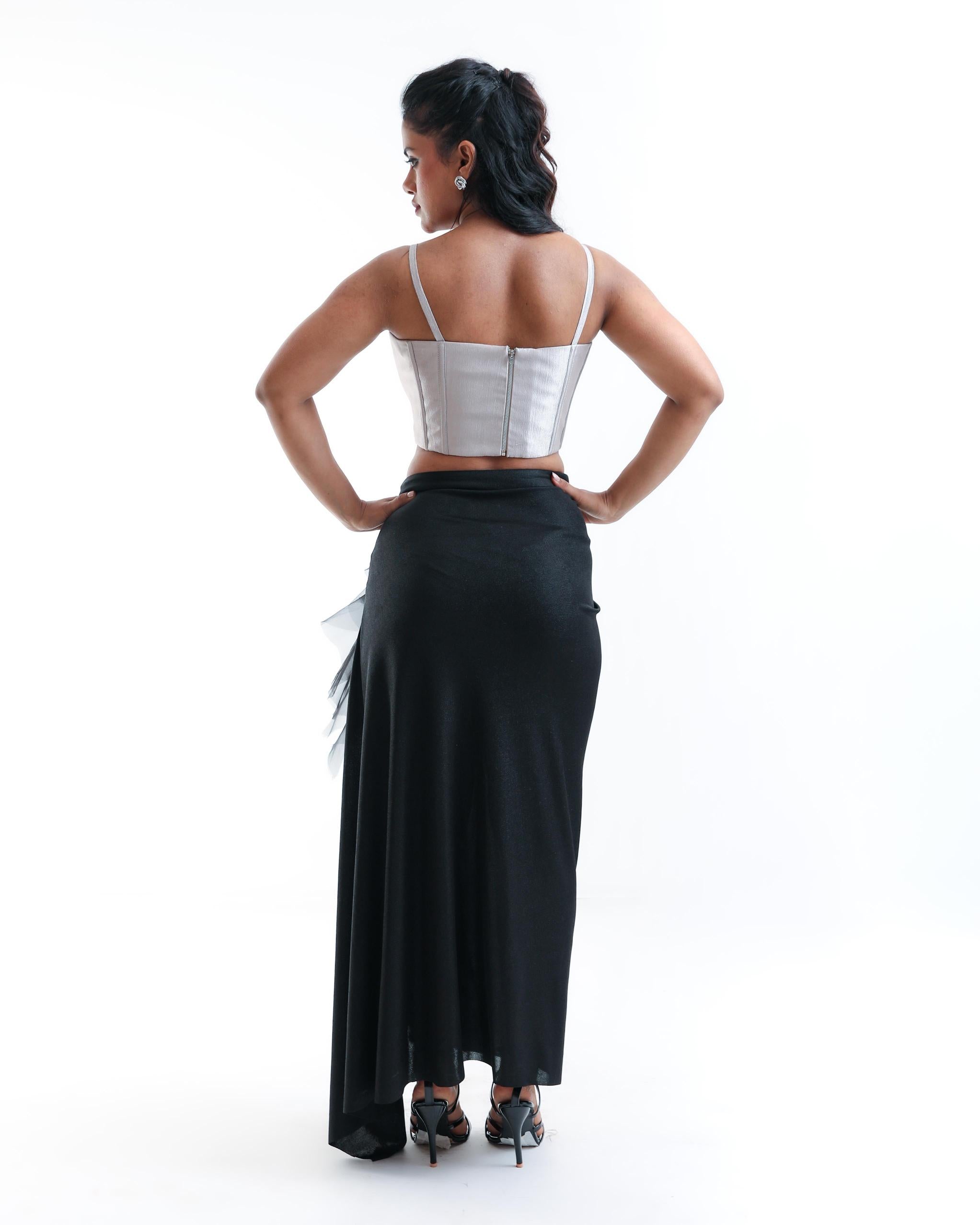 Dramatic Nocturne Drape Skirt