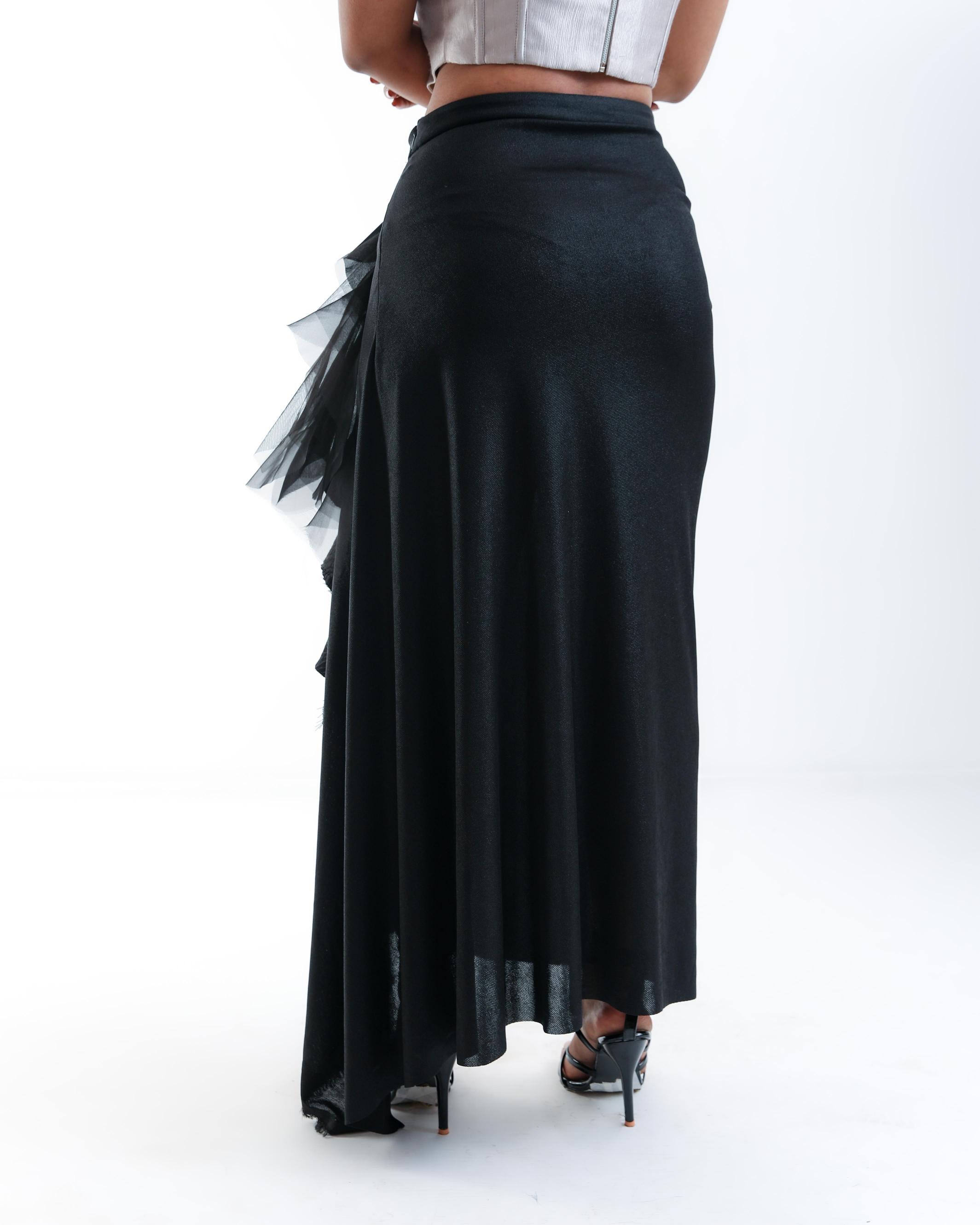 Dramatic Nocturne Drape Skirt
