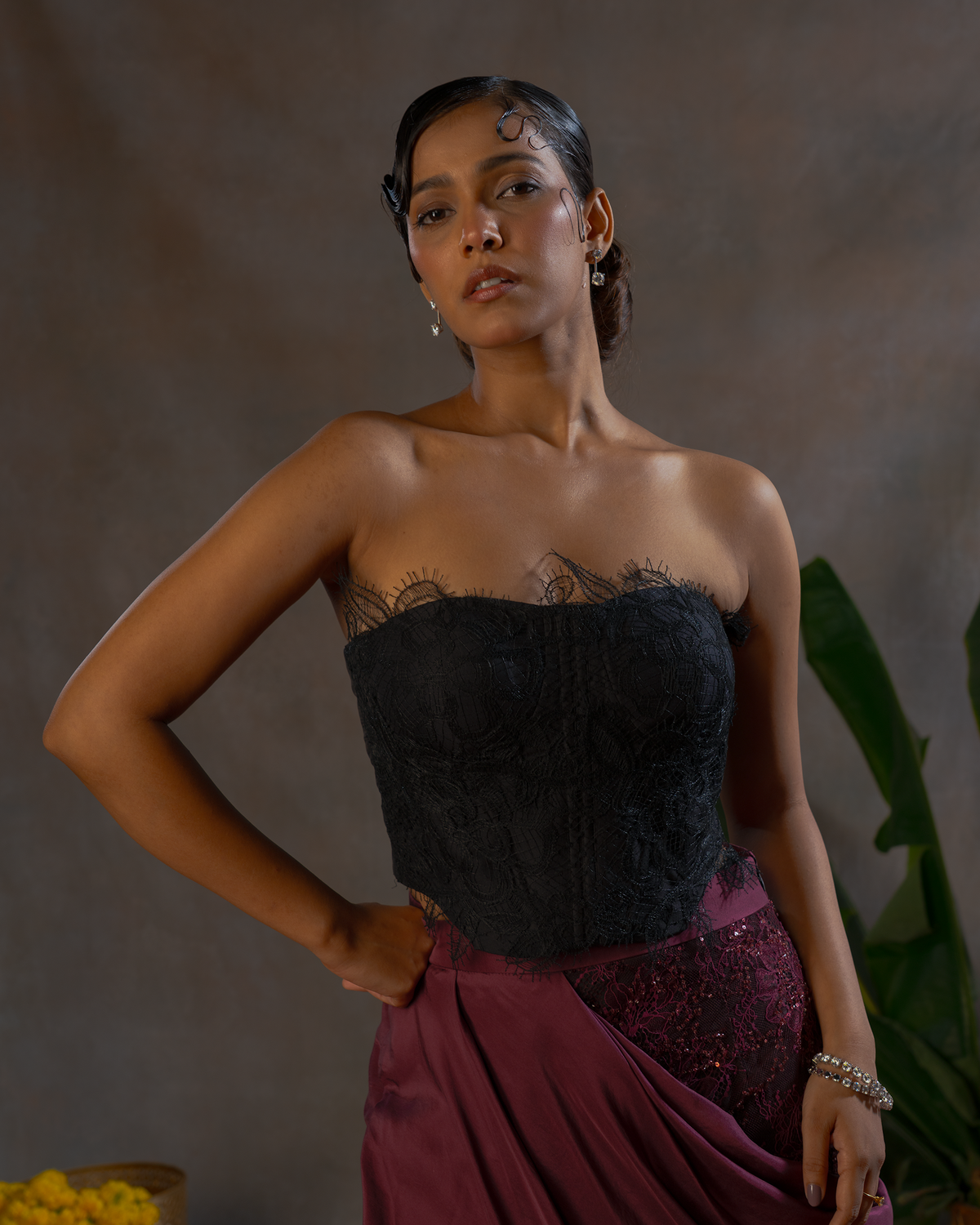 WINE GRACE SKIRT