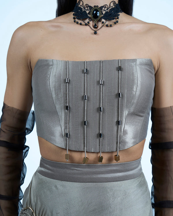 Silver Serenity Corset