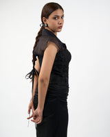 Black rose corset