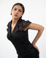 Black rose corset