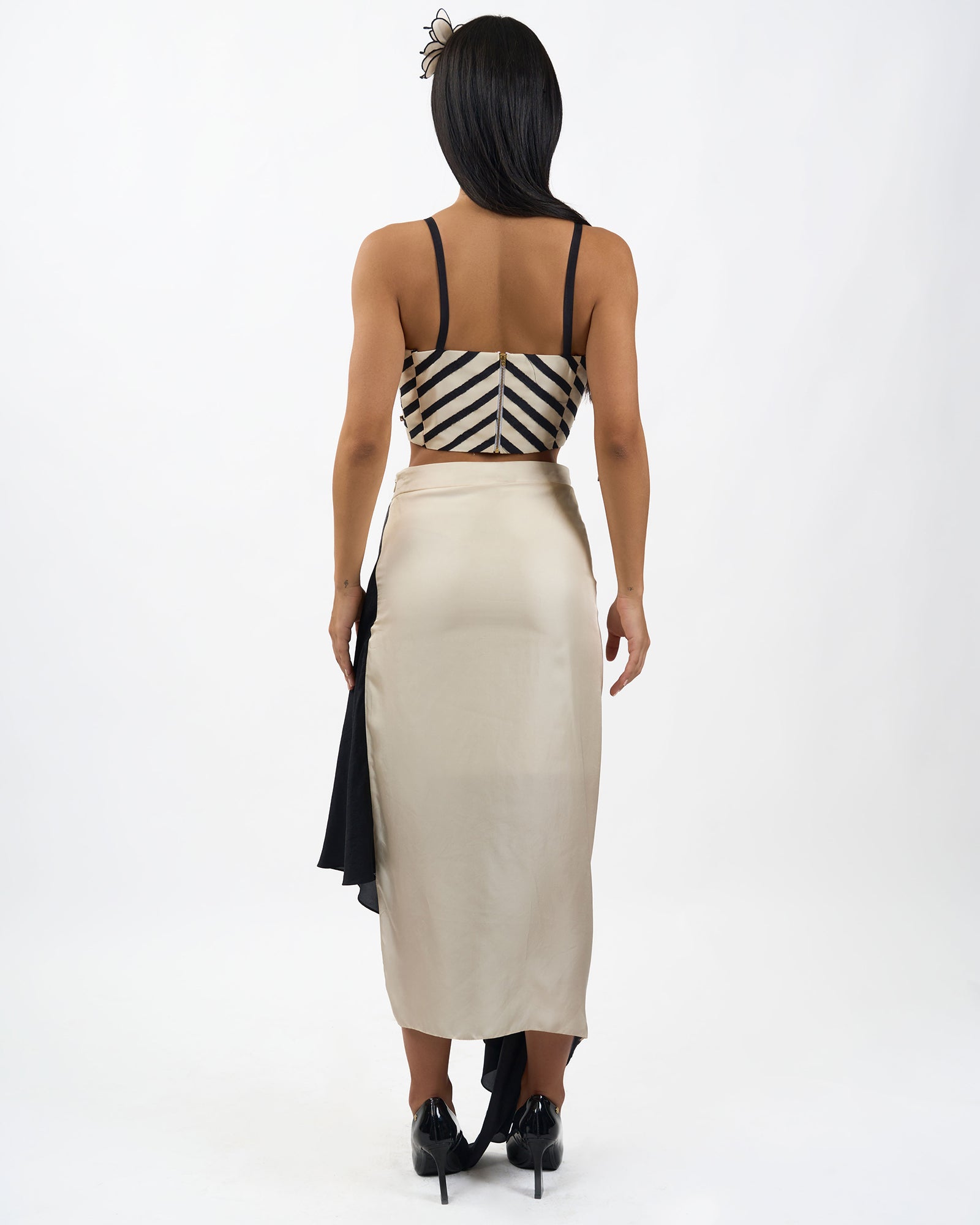 Ivory Drape Skirt