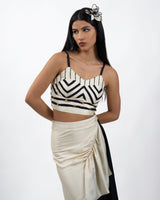 Ivory Stripe Top