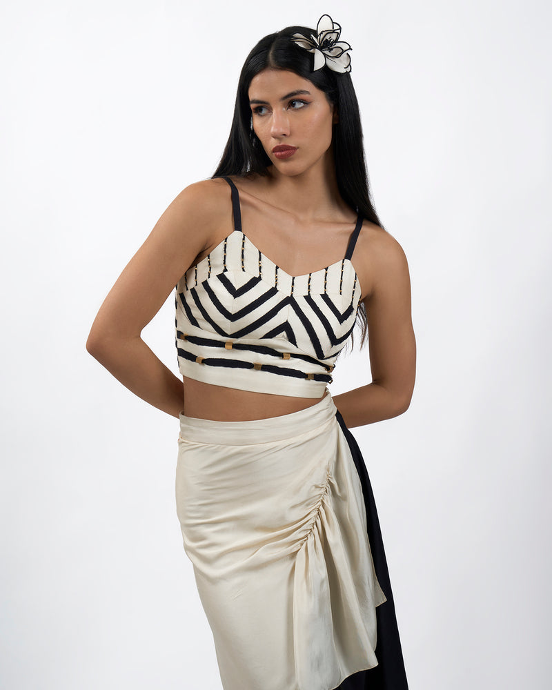 Ivory Stripe Top