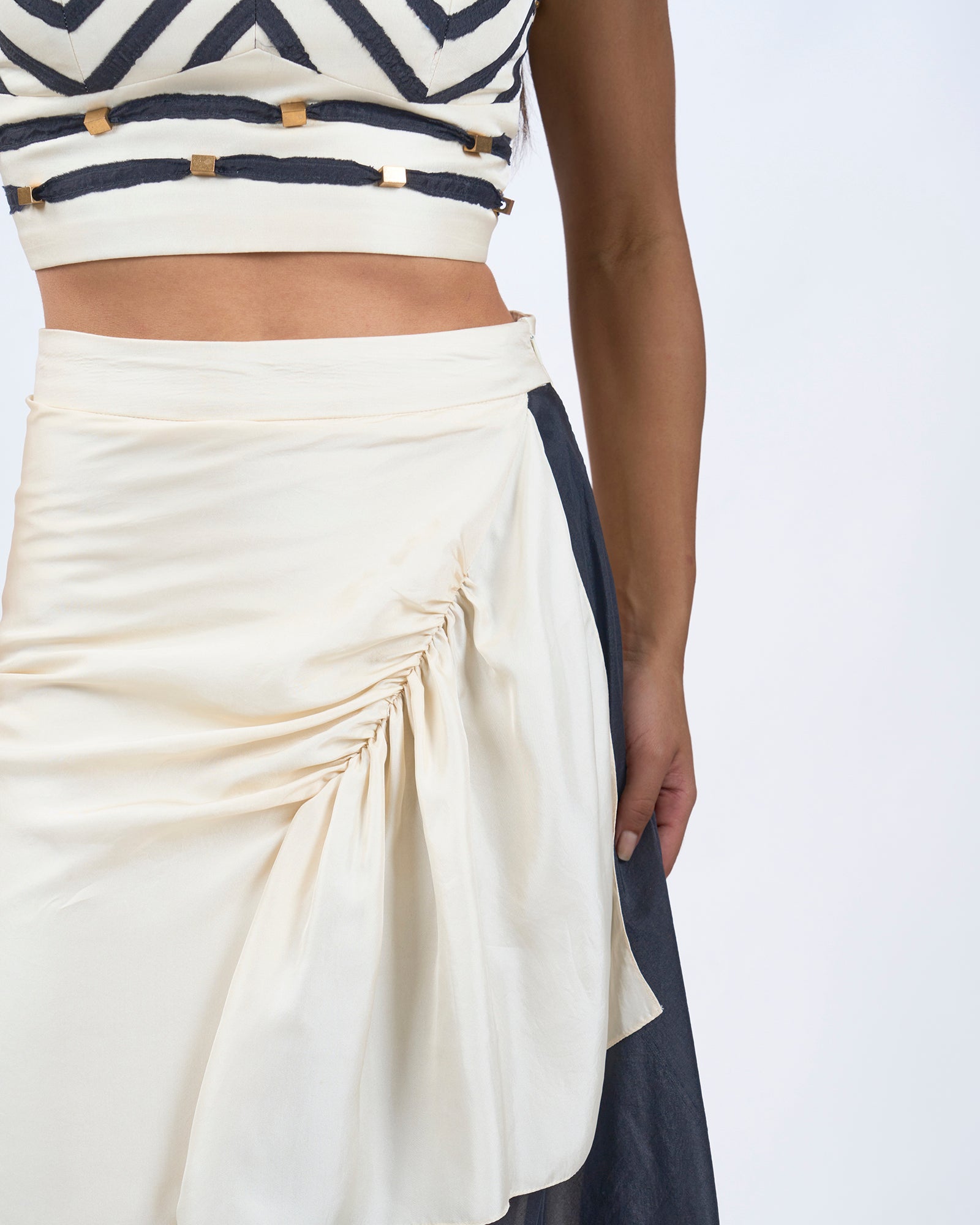 Ivory Drape Skirt