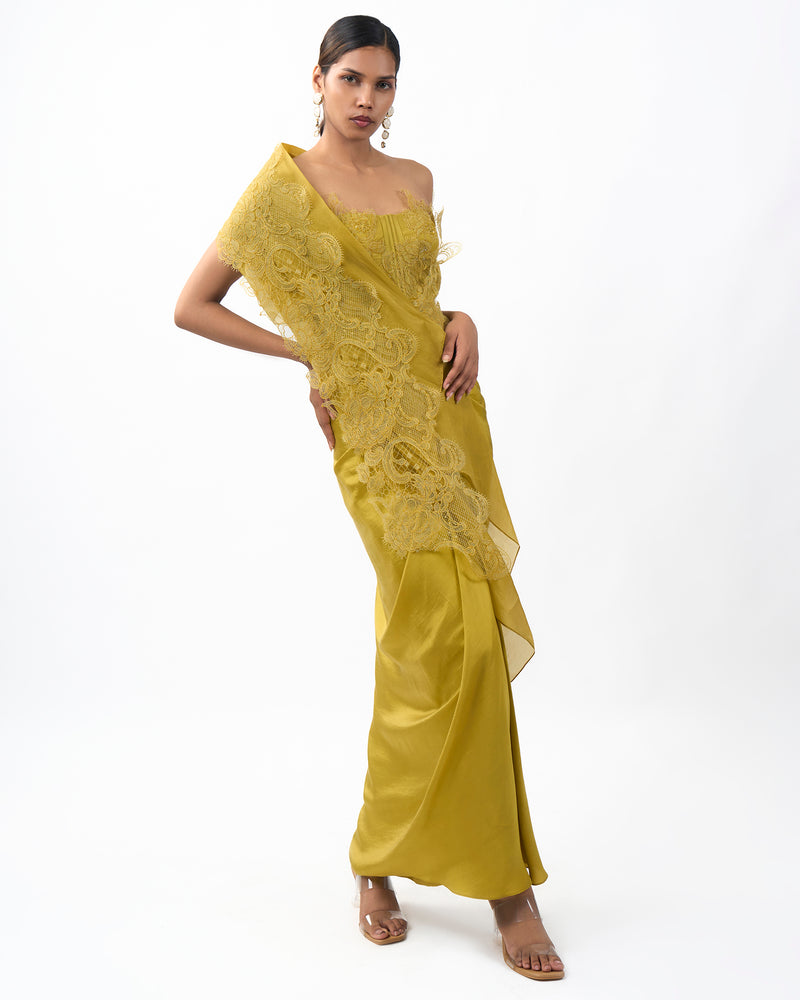 Golden Silk Saree