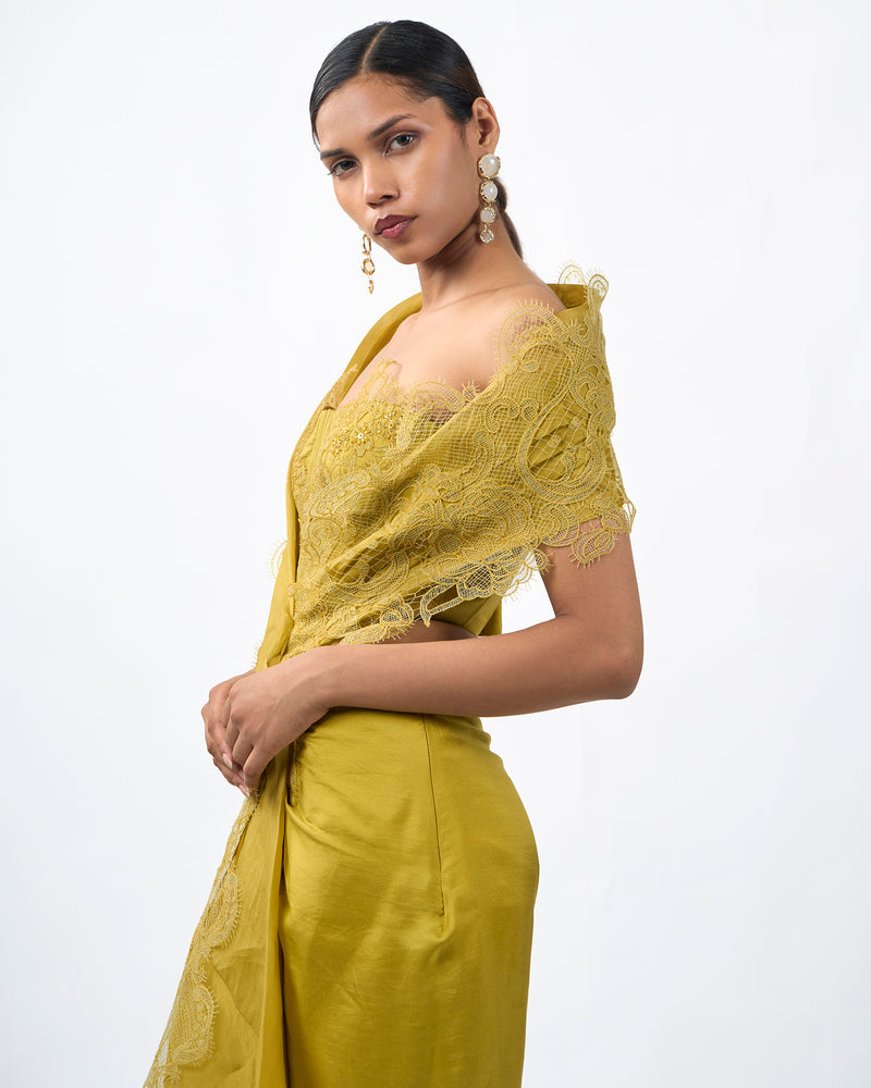 Golden Silk Saree