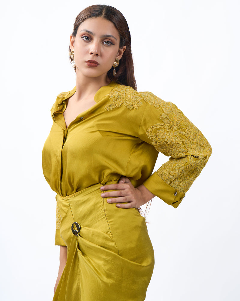 Sunshine elegant silk Shirt