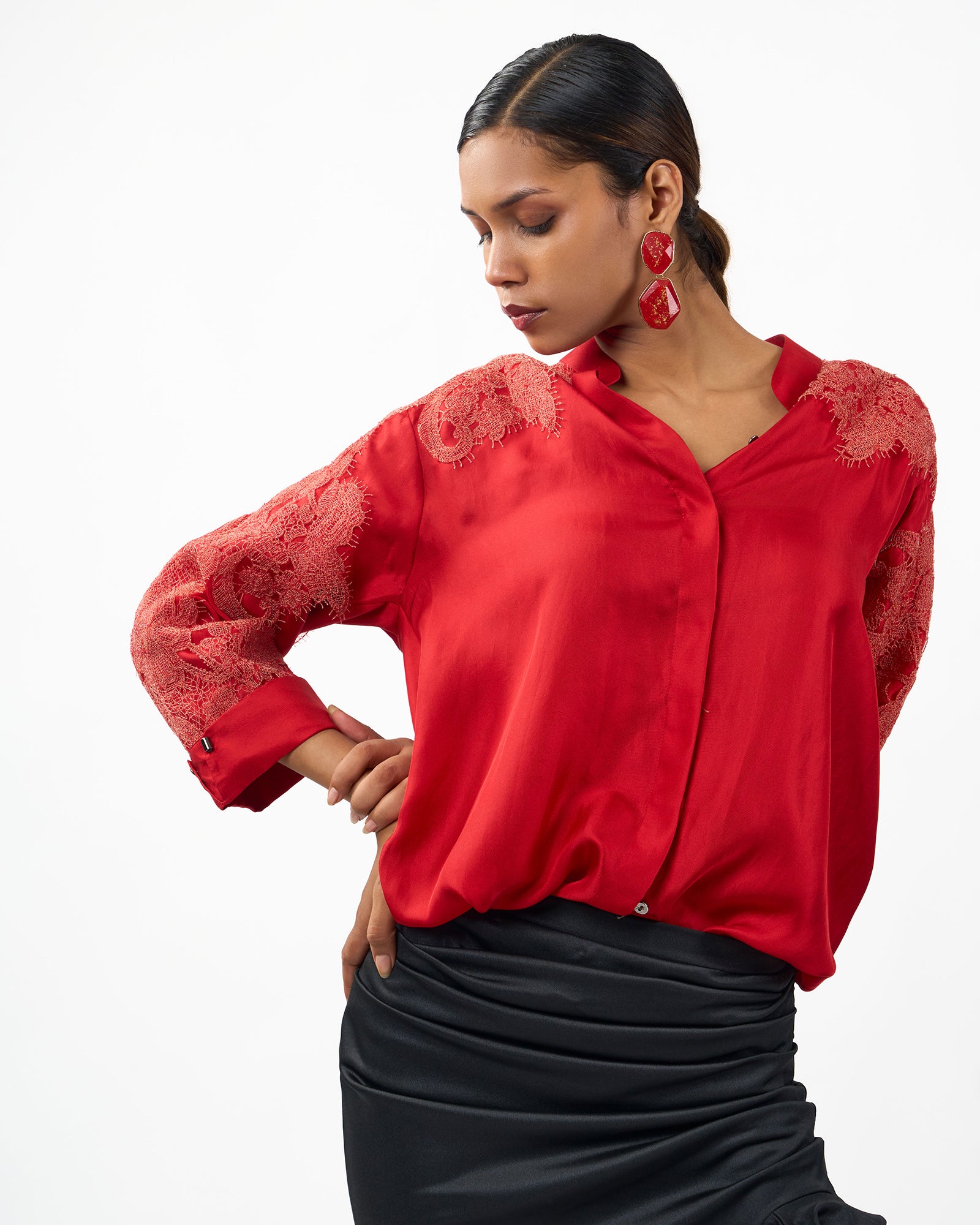 Scarlet lace Shirt