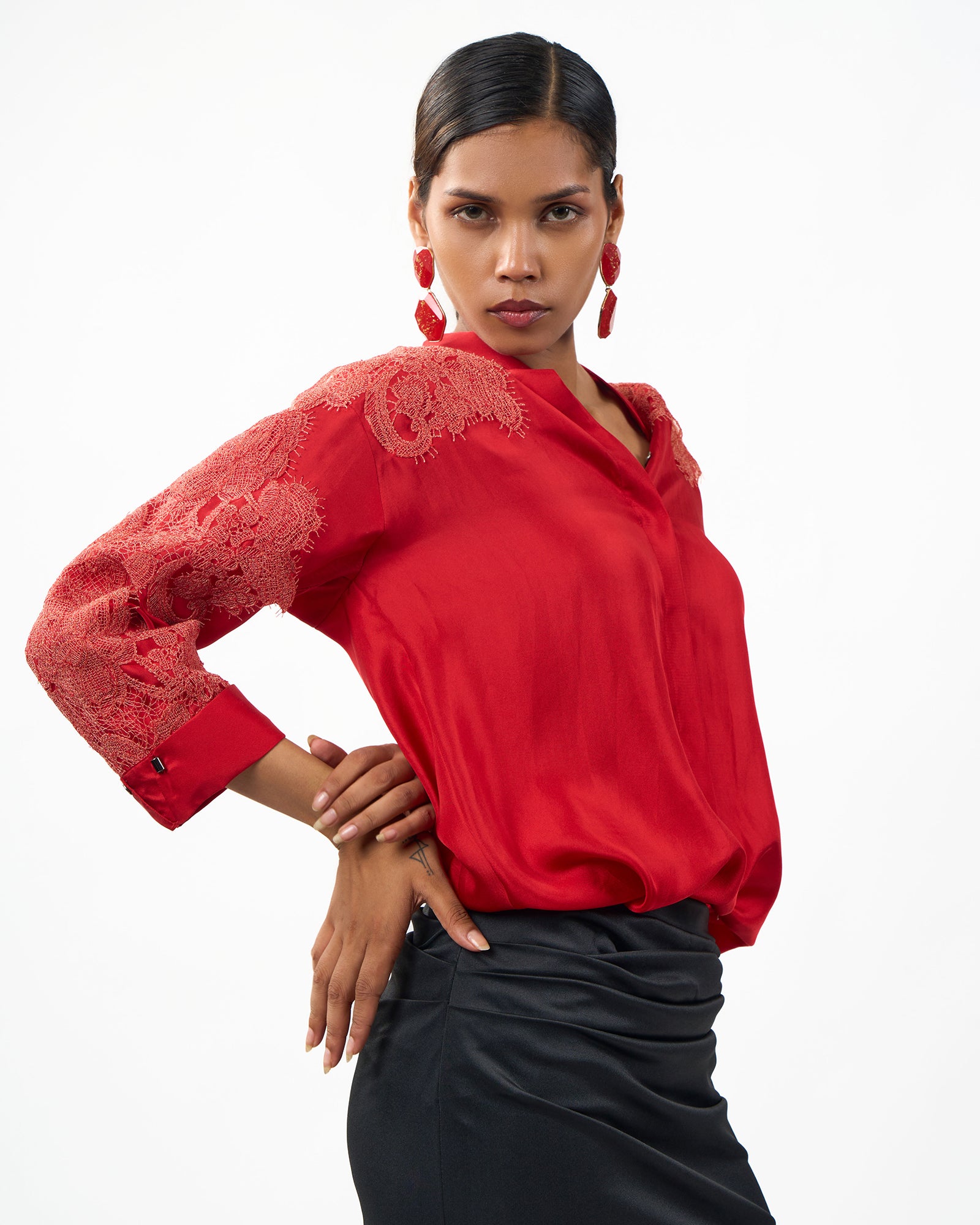 Scarlet lace Shirt