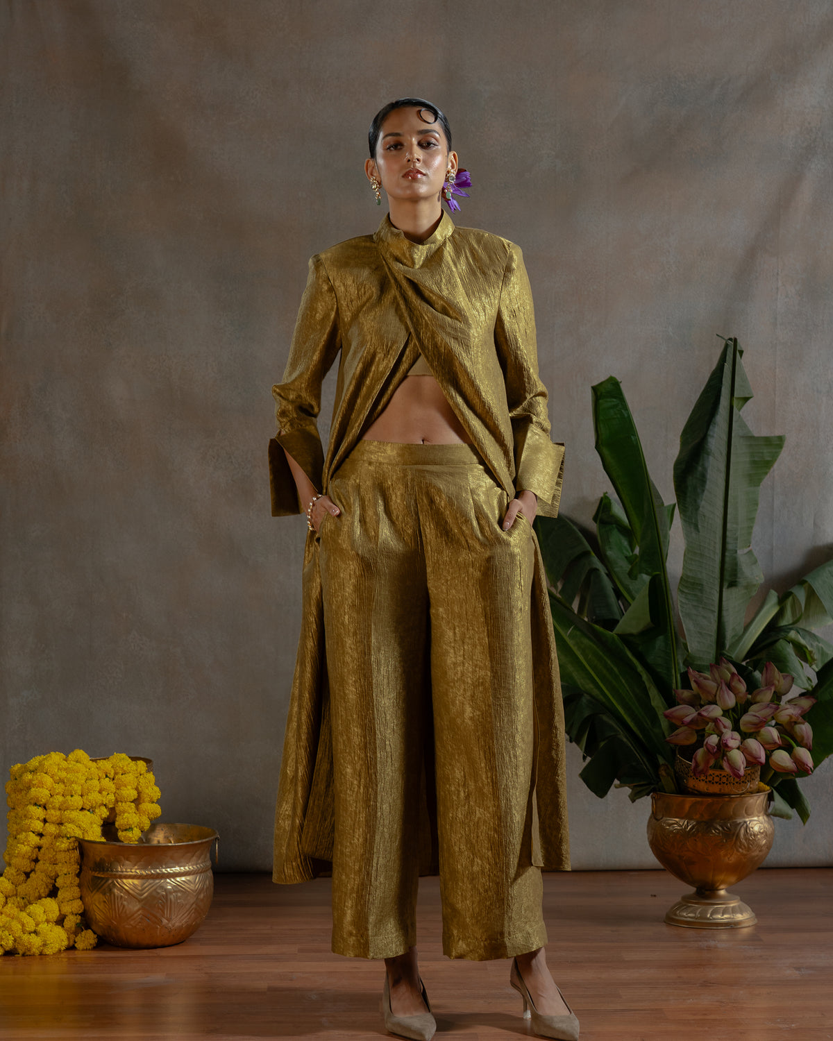 GOLDEN DUBAI LONG TOP
