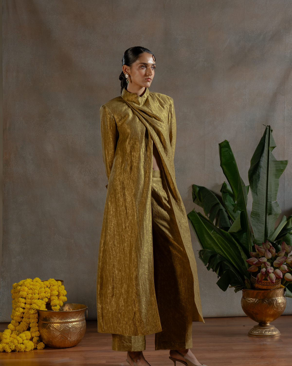 GOLDEN DUBAI LONG TOP