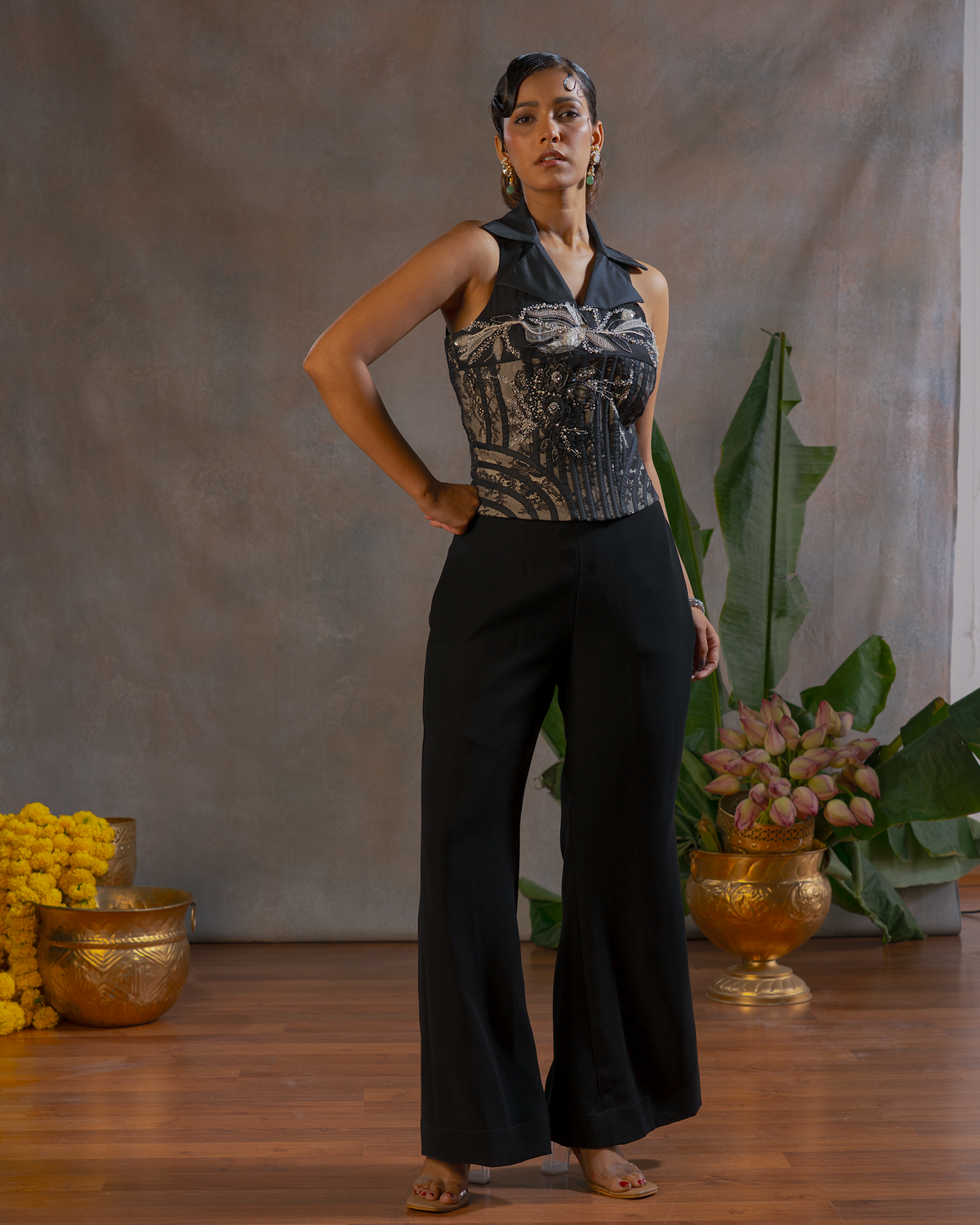 BLACK CHARCOAL PANTS