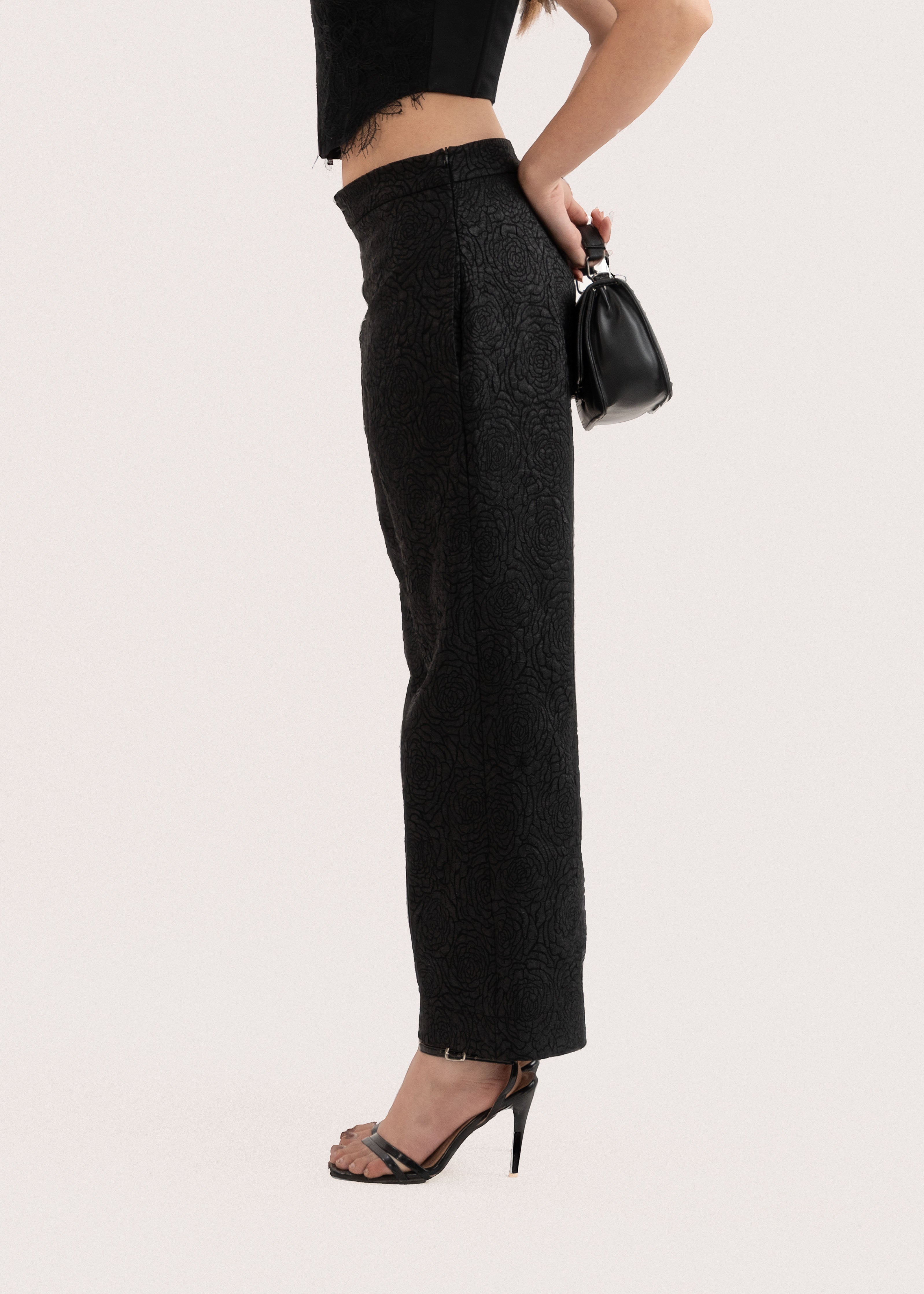 The Jaquard Noir Pant
